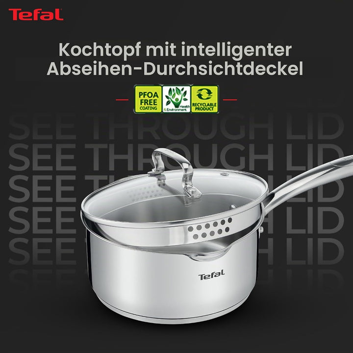 TEFAL DUETTO+ G7192355 Saucepan Round Edelstahl