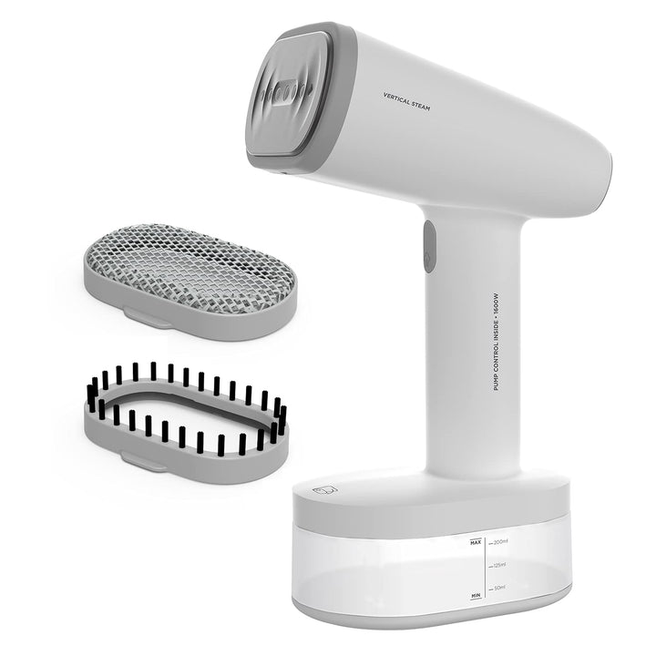 Black+Decker BXGS1600E Vertikales Bügeleisen, 1600, Keramic, Weiss 250ml