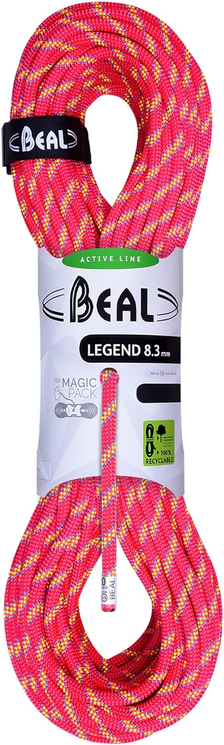 Beal Legend 8,3mm - Halbseil, Länge:60m;Farbe:pink 60 m Rosa, 60 m Rosa