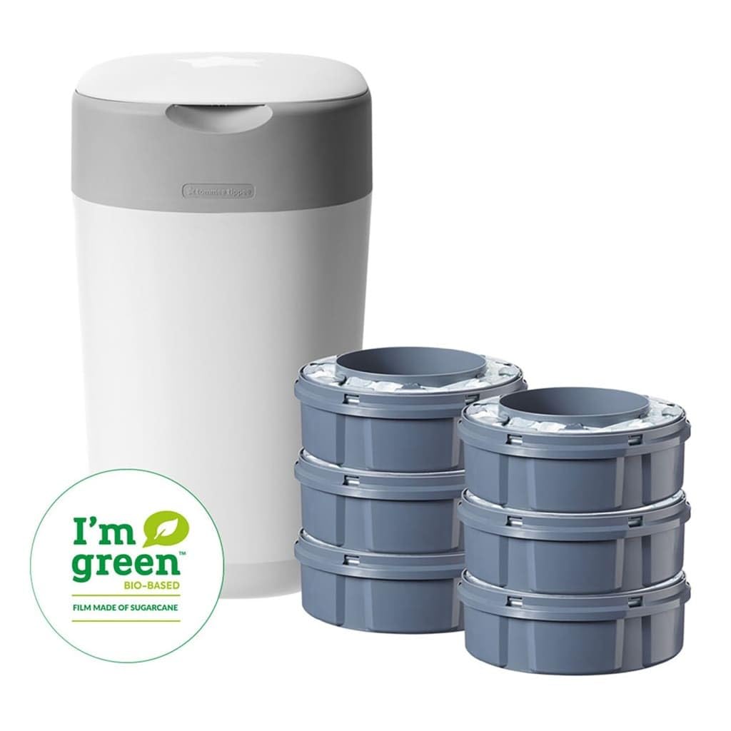 Tommee Tippee Windeleimer Twist & Click Sangenic Tec Starterset, Geruchsdichtes Windelentsorgungssys