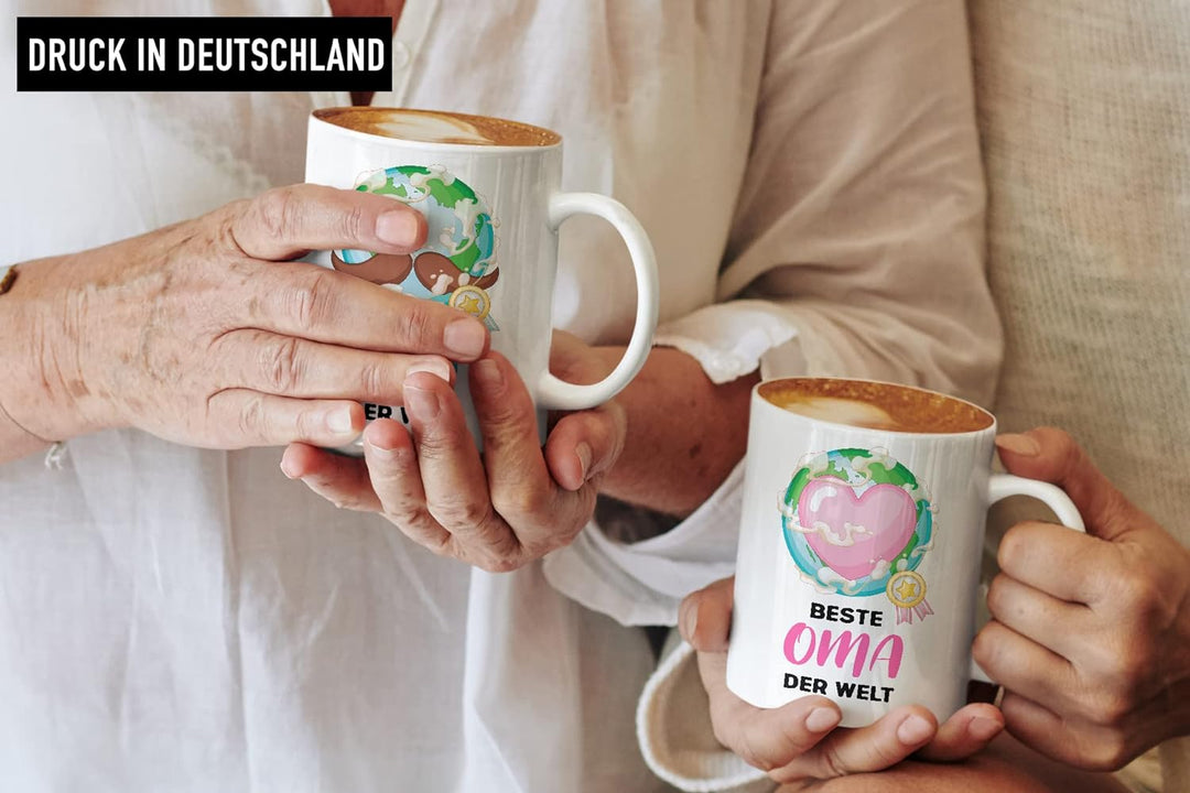 Trendation - Beste Oma und Opa Geschenk Set Tassen Weihnachten Geschenke für Grosseltern Geburtstag