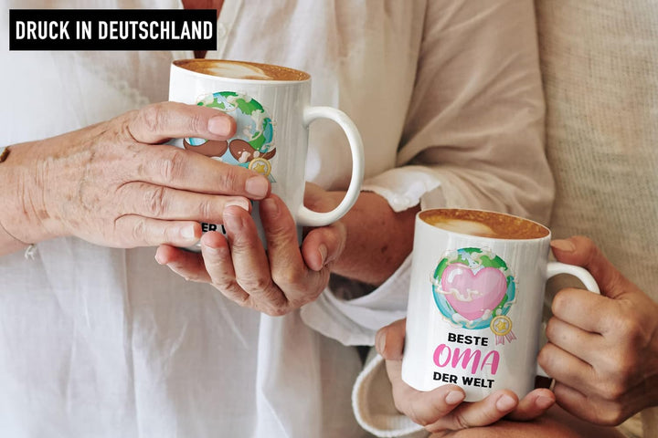 Trendation - Beste Oma und Opa Geschenk Set Tassen Weihnachten Geschenke für Grosseltern Geburtstag