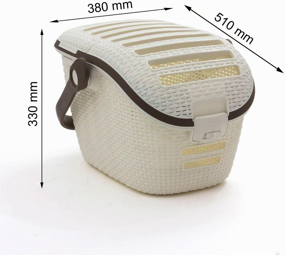 Transport- und Reisekorb STYLE für kleine Heim- und Kleintiere creme