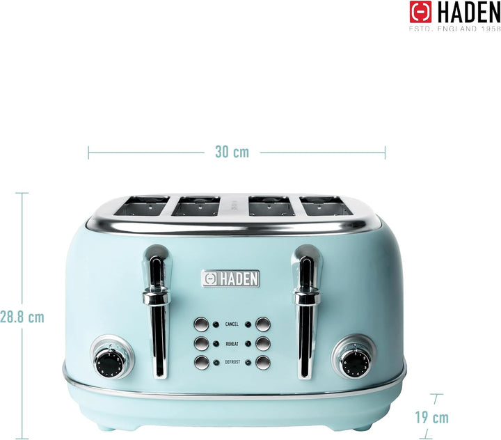 Haden Heritage 4 Scheiben Toaster (Turquoise), Turquoise