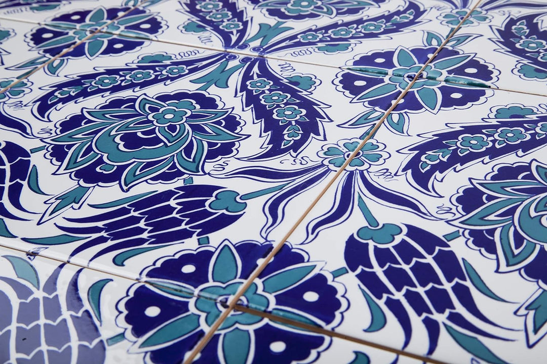 Cerames Timur - Keramische Wandfliesen für Bad und Küche im Mosaikstil - 1 Packung mit 12 dekorative