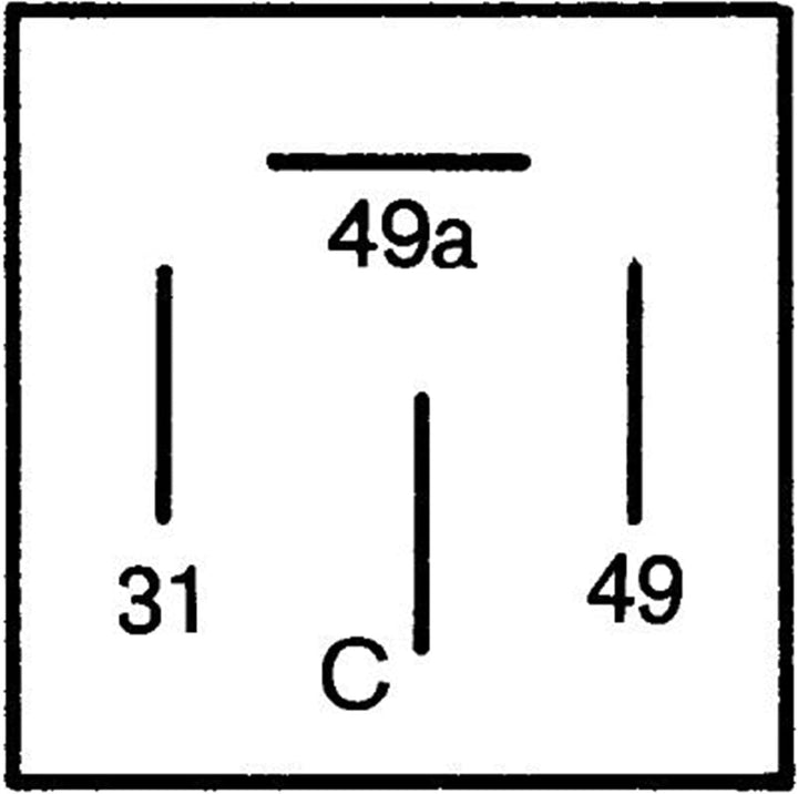 HELLA - Blinkgeber - 12V - 4-polig - Anbau - elektronisch - mit Halter - 4DB 001 887-041