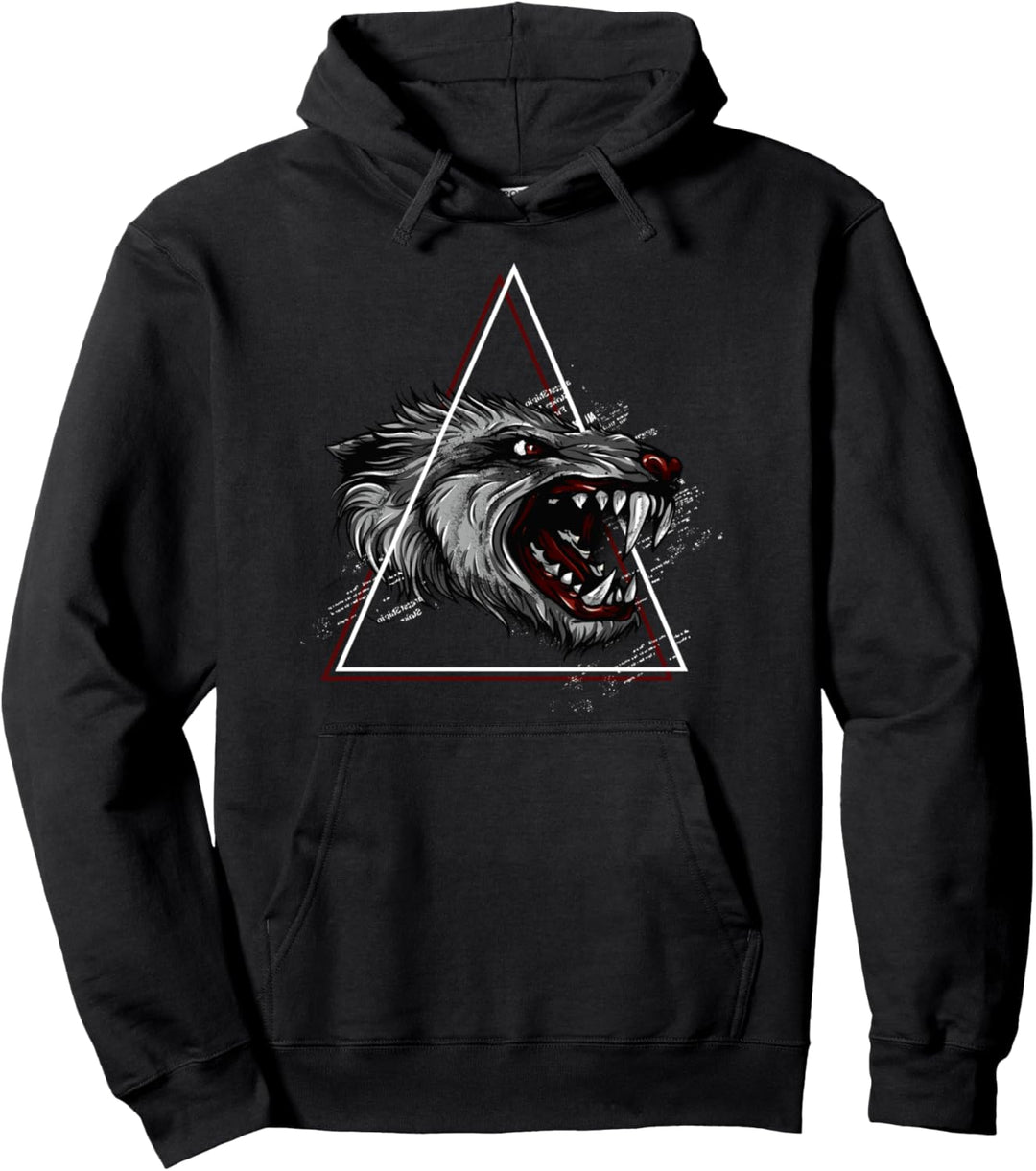 Nordischer Wolf Fenrir Nordische Mythologie Fenris Pullover Hoodie