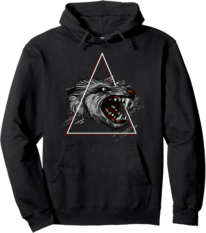 Nordischer Wolf Fenrir Nordische Mythologie Fenris Pullover Hoodie