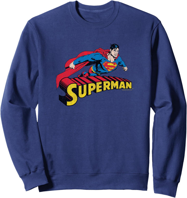 Superman Flying Over Sweatshirt