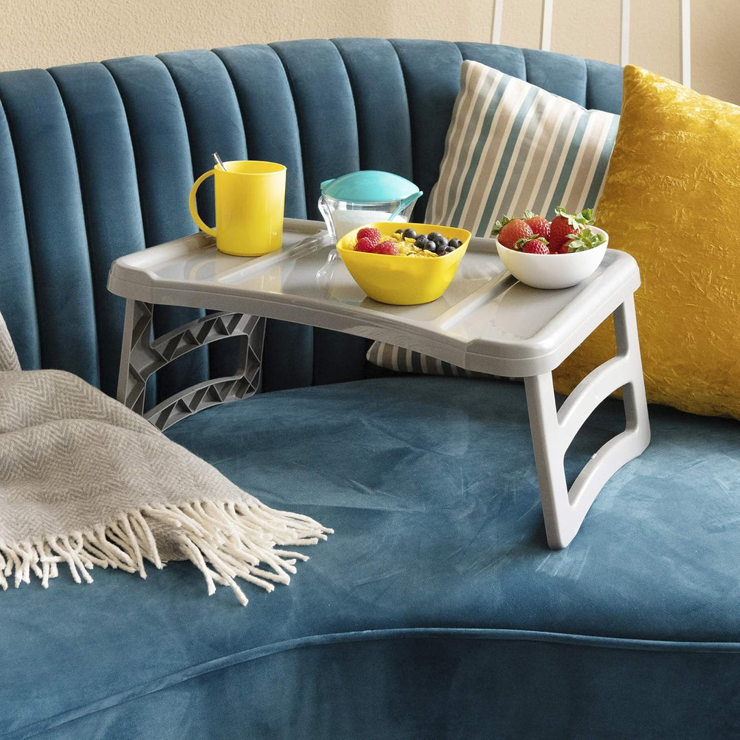 Plastic Forte Laptop-Tisch, Weiss, 33 x 33 x 23.5 cm, Bett, Nachtisch