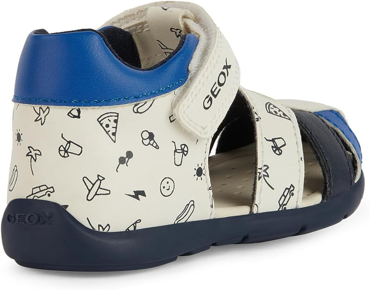 Geox B Elthan Boy C Baby - Jungen Erste Schritte 23 EU White Royal, 23 EU White Royal