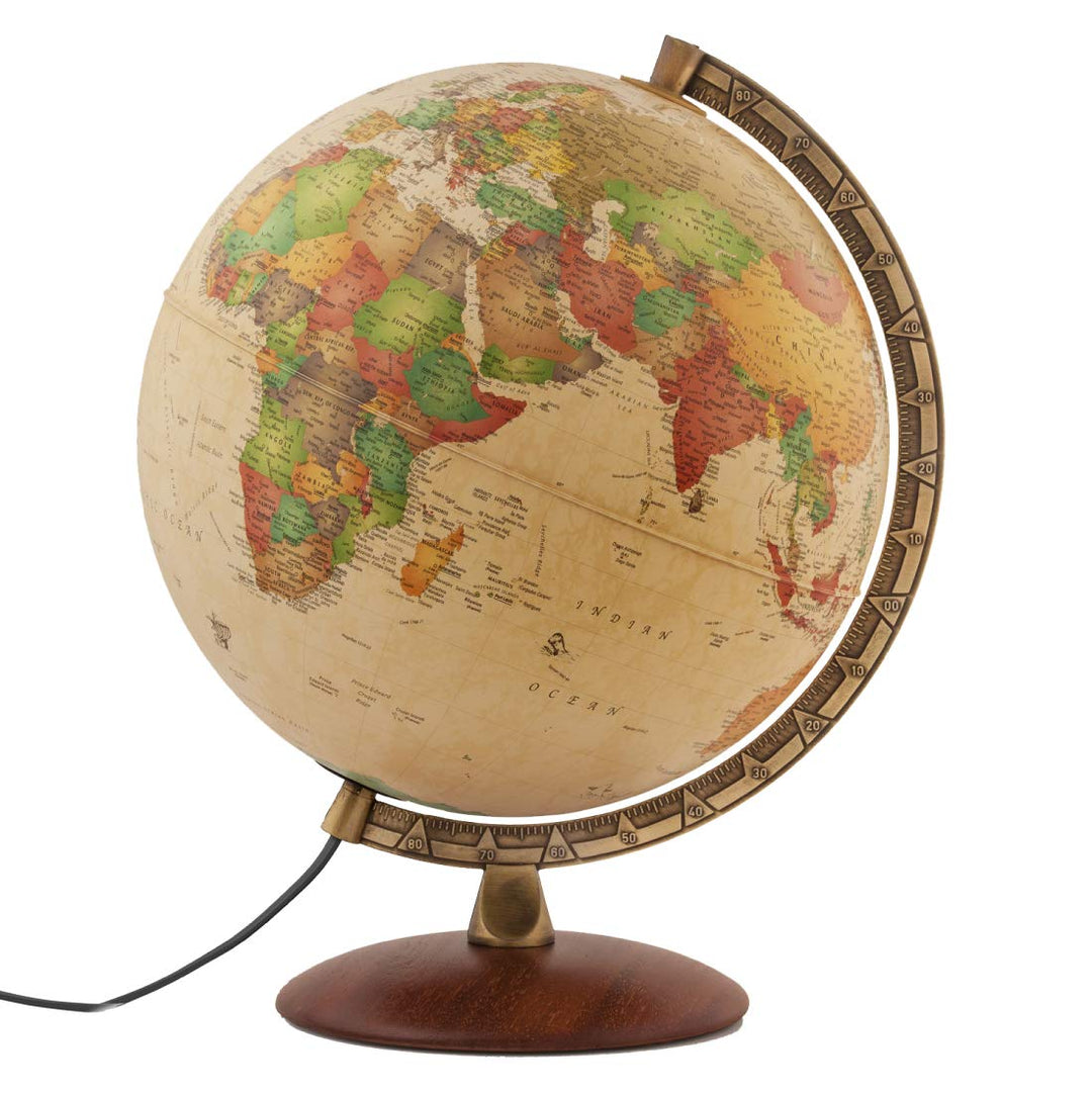 Waypoint Geographic Como Beleuchteter Globus – 30,5 cm Durchmesser, dekorativ, beleuchtet, antiker O