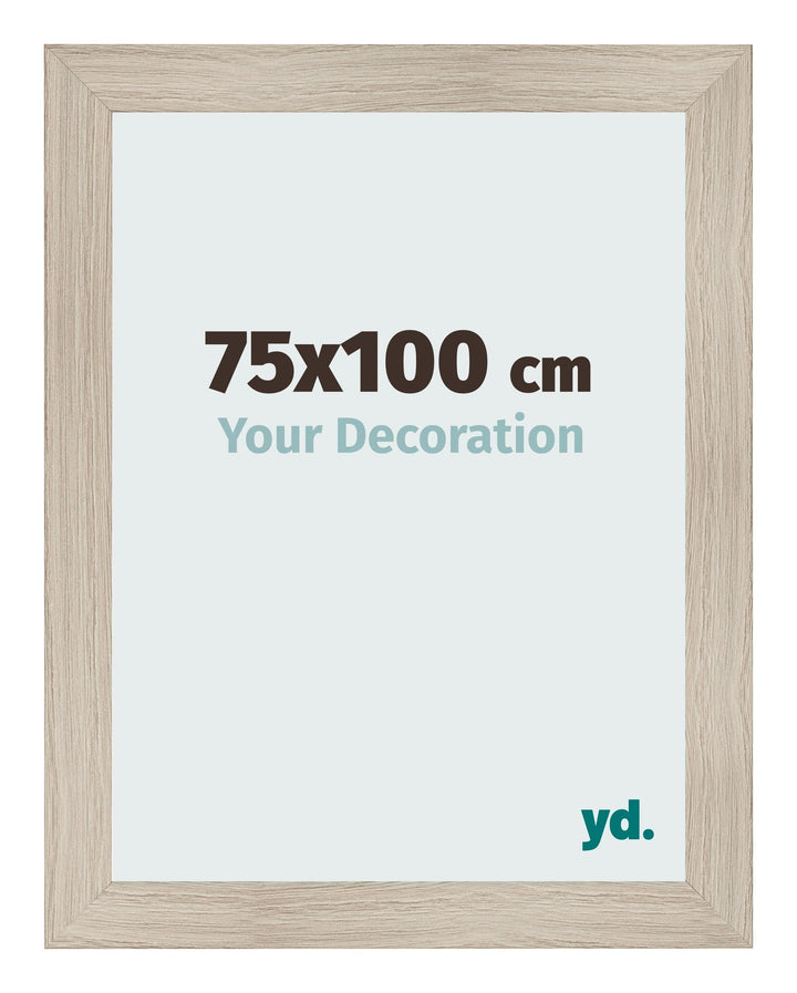 yd. Your Decoration - Bilderrahmen 75x100 cm - Eiche Hell - Bilderrahmen aus MDF mit Acrylglas - Ant