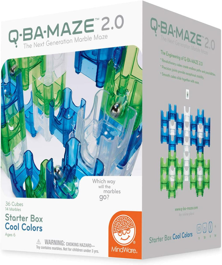 MindWare , Q-Ba-Maze 2.0: Mega Stunt Set, Miniature Game, Ages 6+, 1 Players