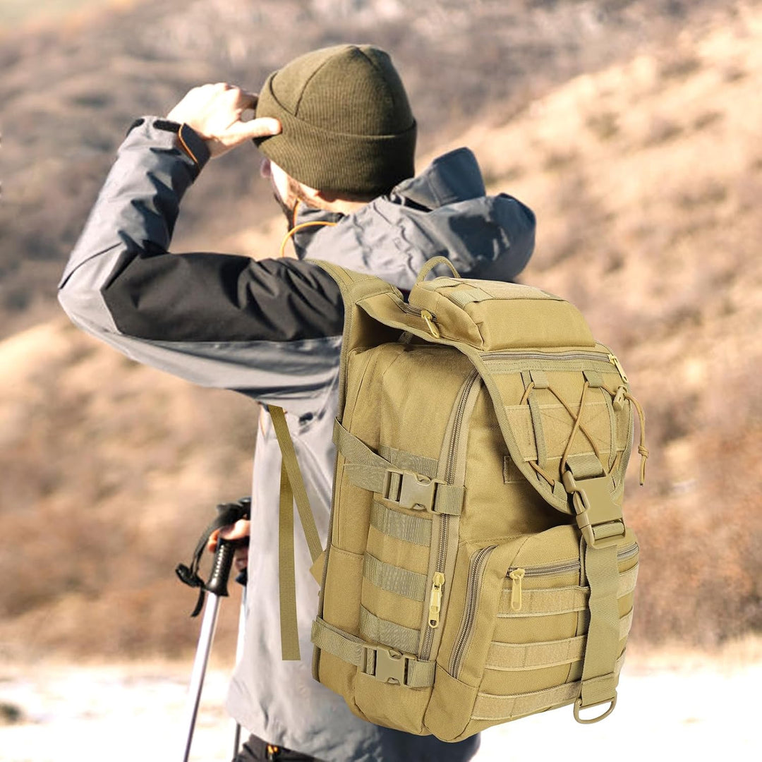 SHANNA Militärrucksack 35L/50L Armee Rucksack Molle, Hohe Kapazität Trekkingrucksack Wanderrucksäcke