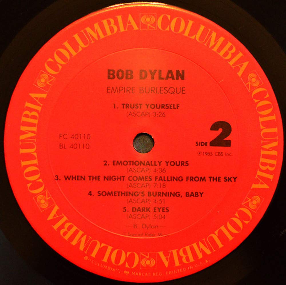 Empire Burlesque, Vinyl