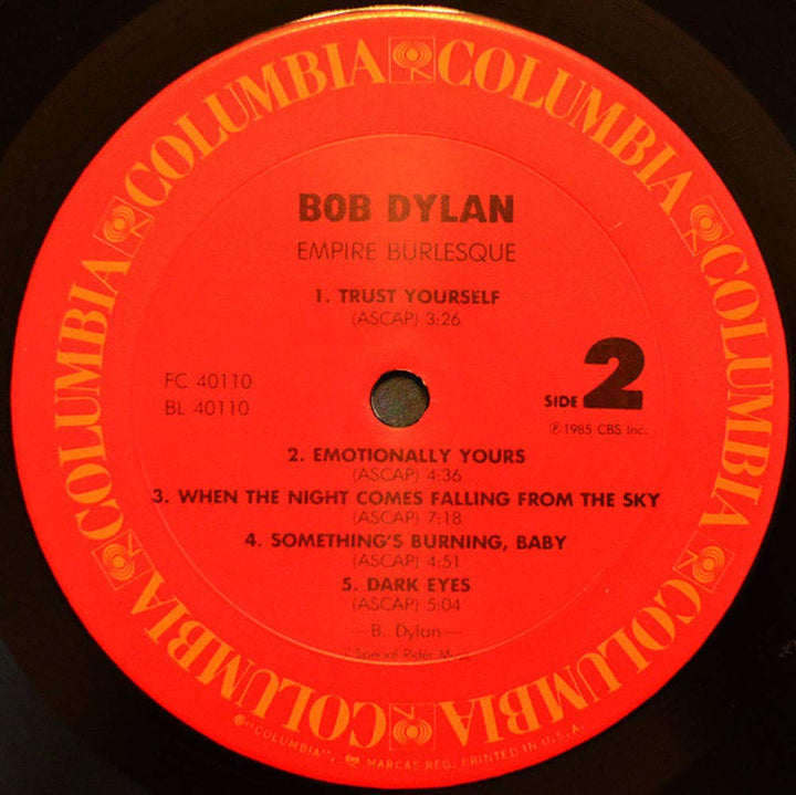 Empire Burlesque, Vinyl