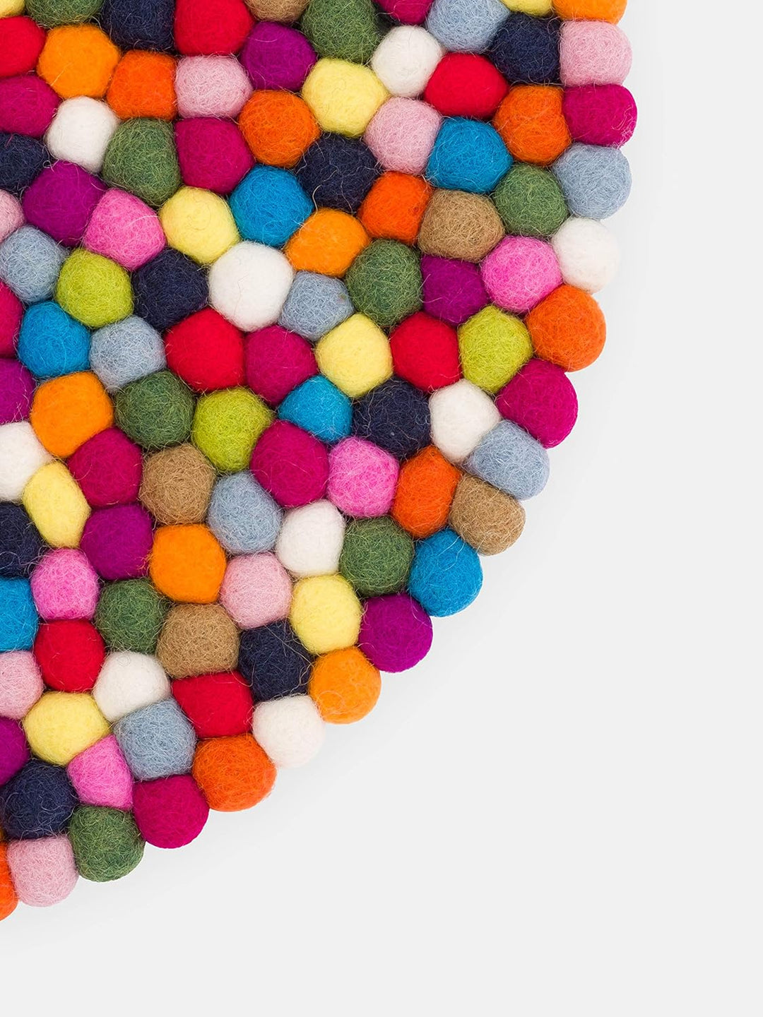 myfelt Filzkugel Sitzauflage/Stuhlauflage - Lotte - 36 cm, bunt, Bunt