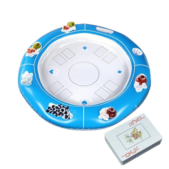 Generisch Schwimmender Spieltisch Für Pool | Aufblasbarer Kartenspieltisch Mit Getränkehalter - Inkl