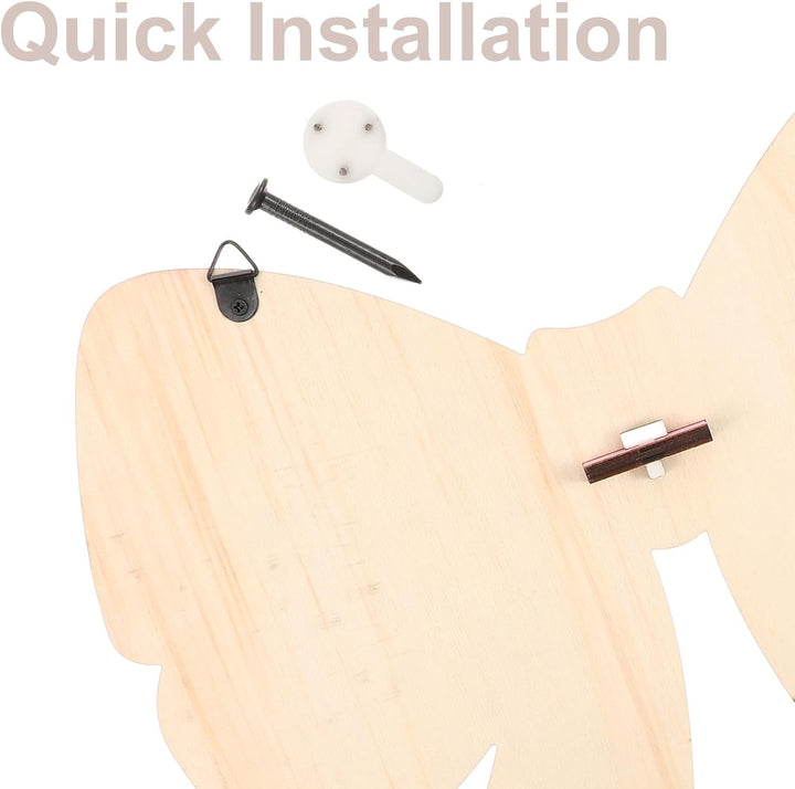 Toyvian Rosa Holz Wandregal mit Schleifenform Multifunktional zur Aufbewahrung Platzsparend Montiert