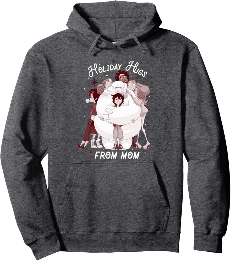 Disney Big Hero 6 Holiday Hugs From Mom Portrait Pullover Hoodie