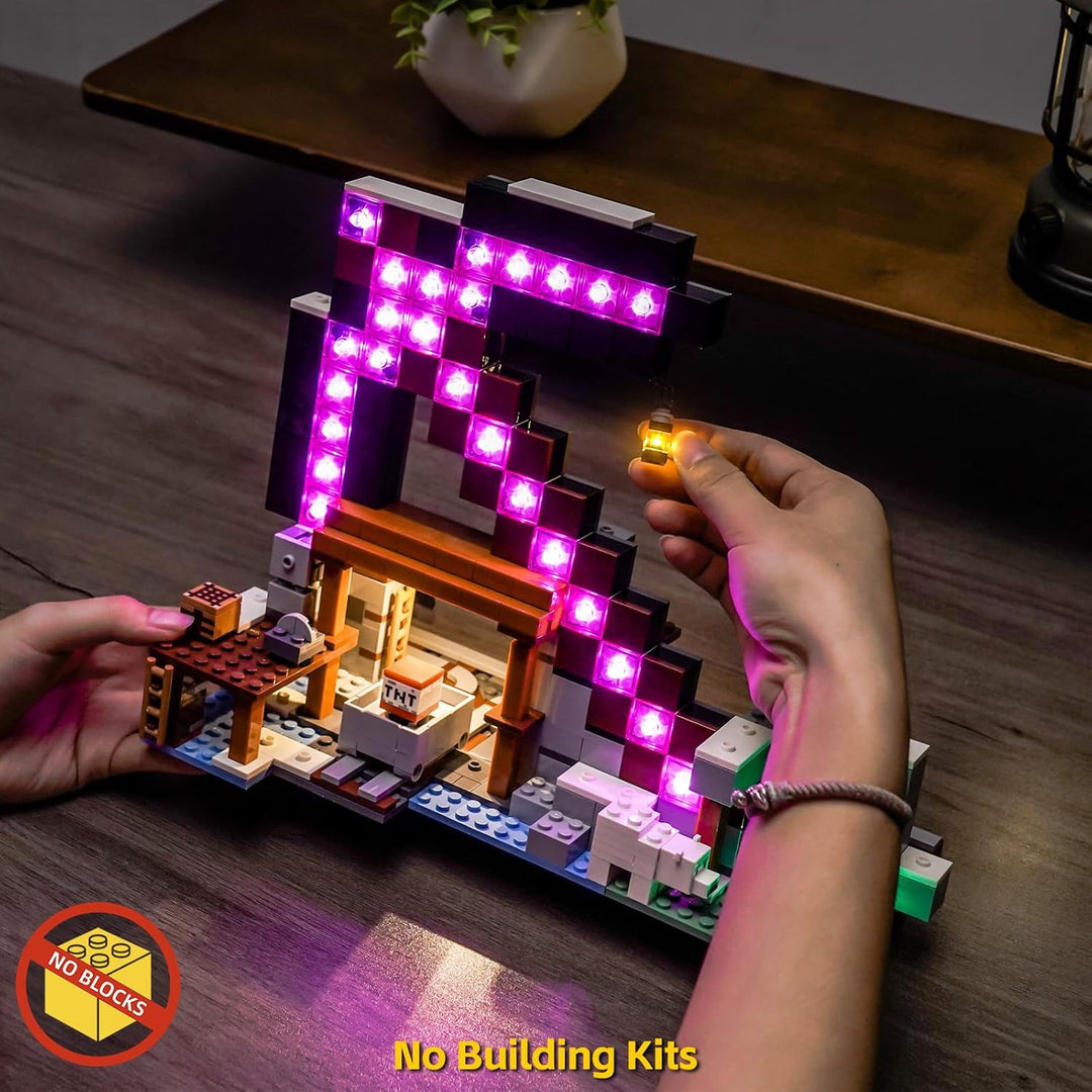 Led Licht Set Kompatibel mit Lego The Pickaxe Mine 21277 (Kein Modell), Dekorationsbeleuchtungsset C