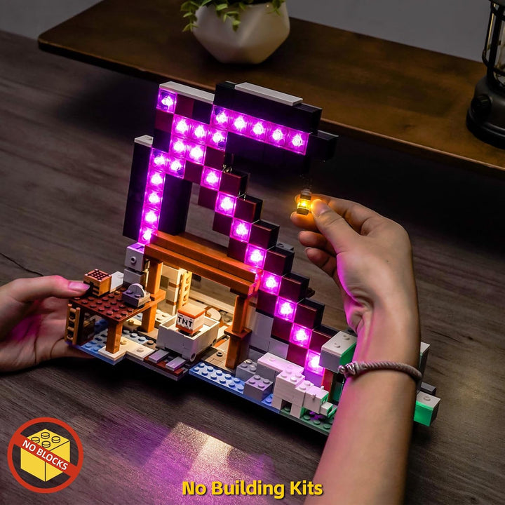 Led Licht Set Kompatibel mit Lego The Pickaxe Mine 21277 (Kein Modell), Dekorationsbeleuchtungsset C