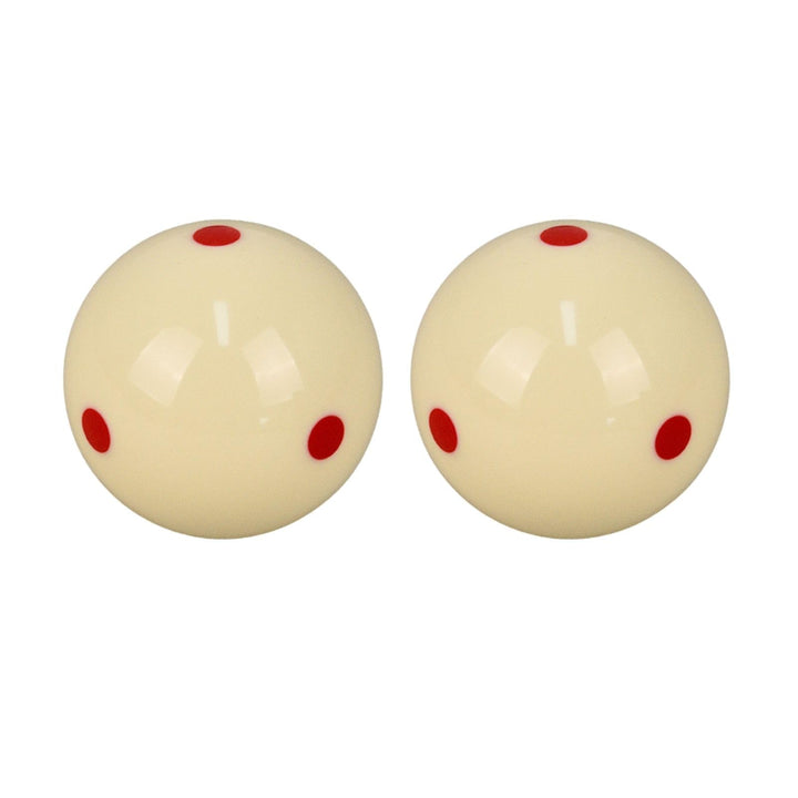 Billardkugeln Weiss, 2 Stück 57,2 mm Billiard Kugel Harz Rot Punkt Billard Cue Ball Billardtisch Tra