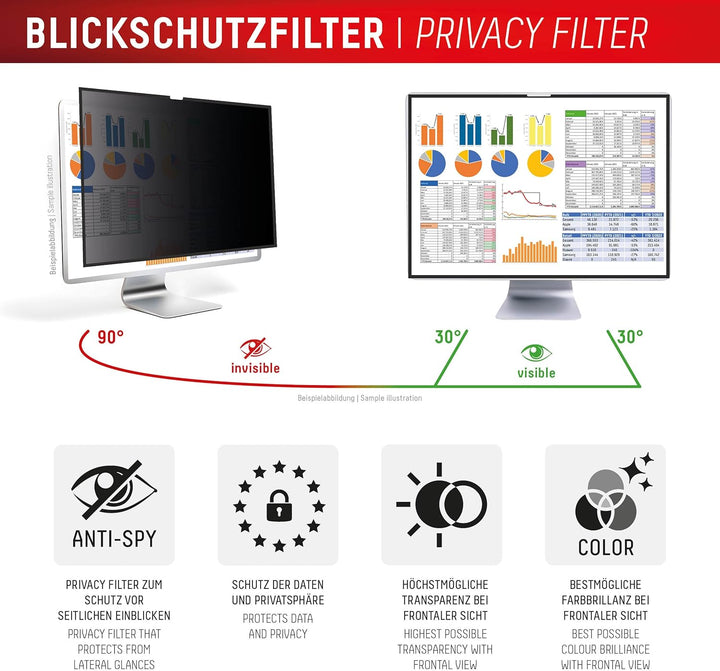 Displex PRIVACY SAFE Magnetischer 2-Wege Blickschutzfilter für Apple (iMac 24" M1 (2021)/ M3 (2023)/