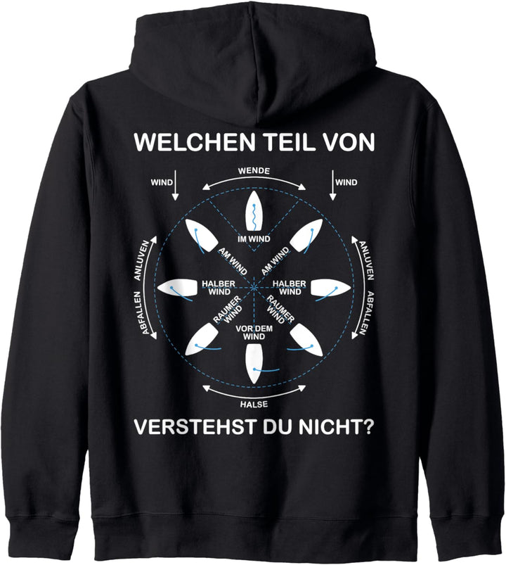 Manöverkreis Segeln | Lustiges Boot, Schiff & Yacht Kapuzenjacke