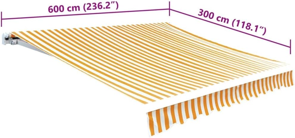 vidaXL Markisenbespannung Sonnenschutz Markisenstoff Markisentuch Markise Canvas Sonnenblumengelb &