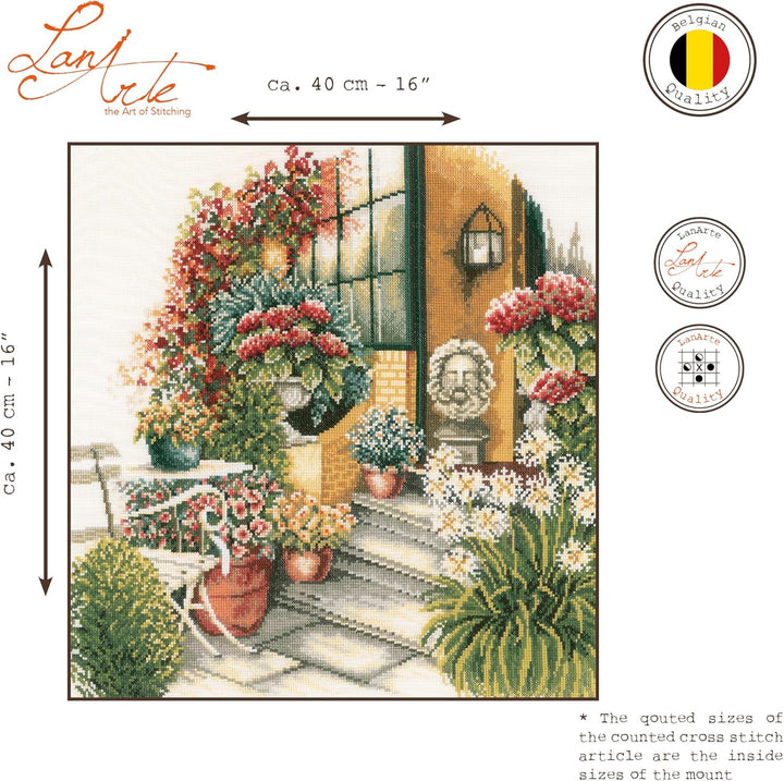 Lanarte PN-0008016 Kreuzstichset, Mehrfarbig, 40x40cm