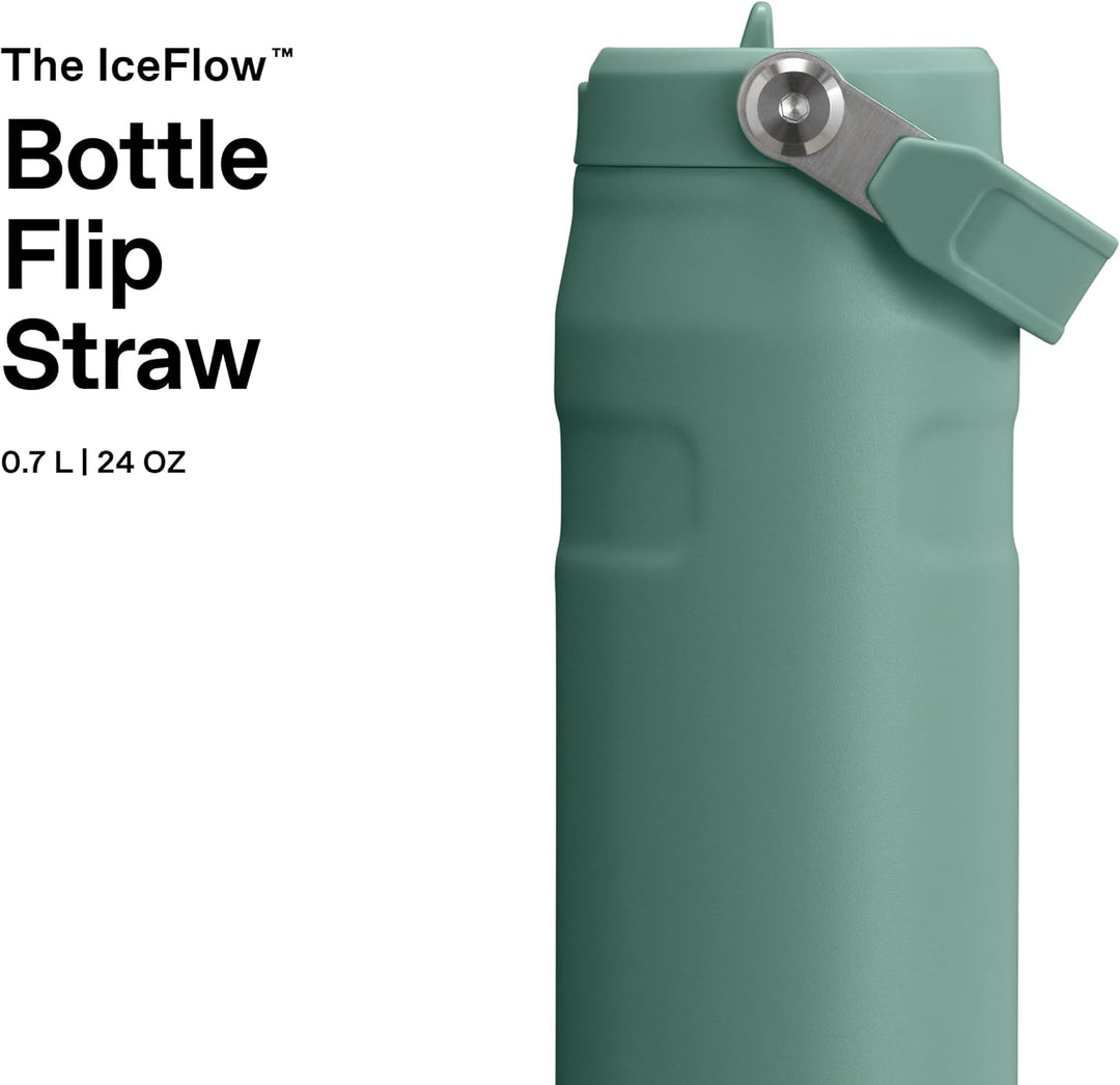 Stanley 1913 Flip Straw Trinkflasche mit Strohhalm 0.7L - Thermobecher Kühlt 10 Stunden - 3 Tage Eis