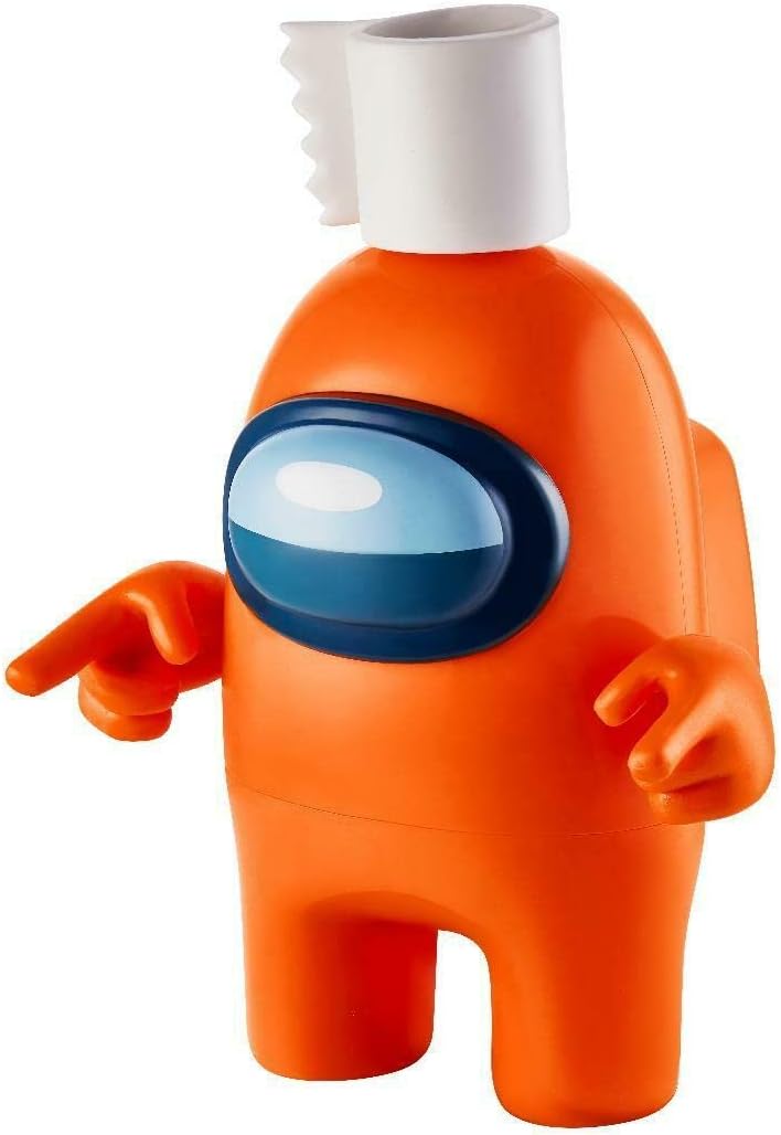 Among Us Sammelfigur Actionfigur Serie 1 mit Zubehör – Orange, Orange
