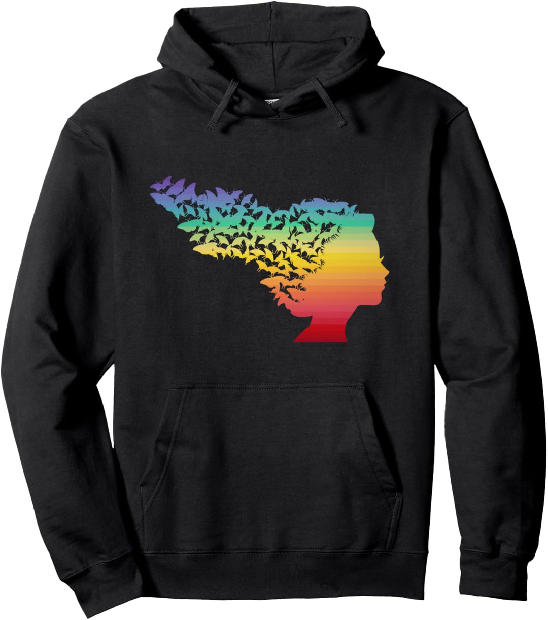 Frauen Schmetterlingsgeist auftauchen Pullover Hoodie