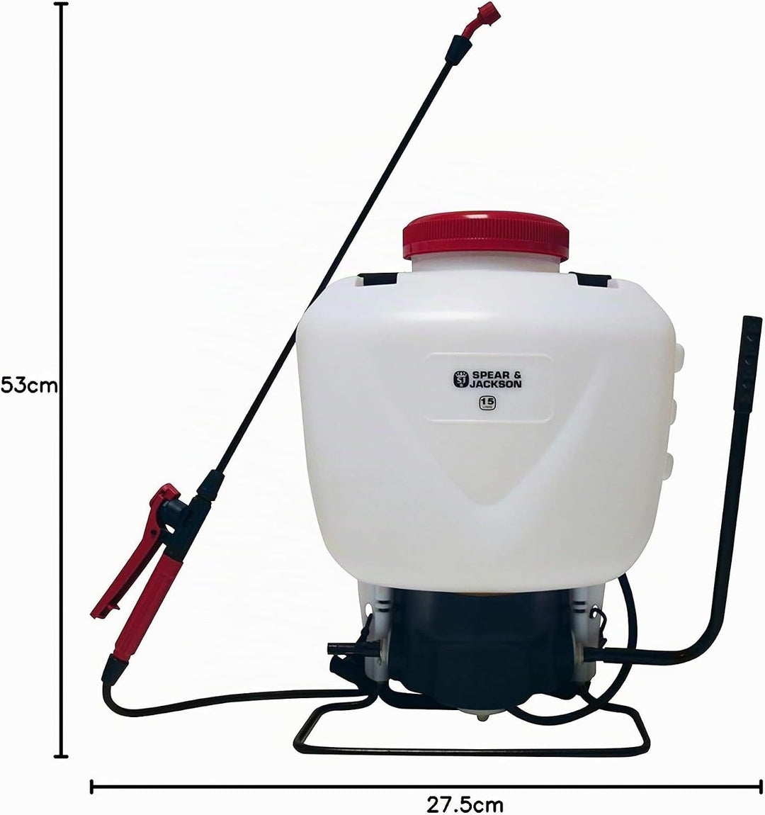 Spear & Jackson 15LPAPS Drucksprüher im Rucksackstil, 15 l