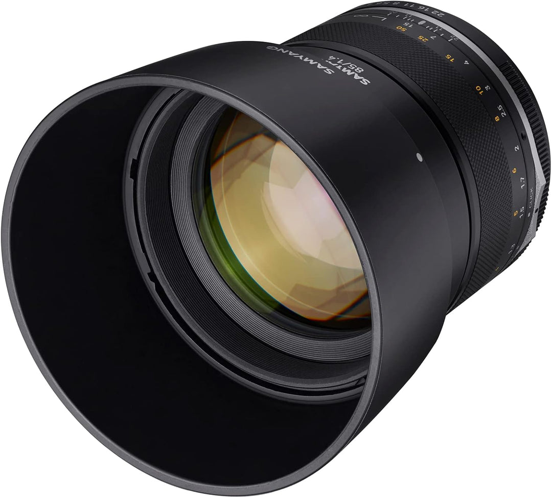Samyang MF 85mm F1,4 MK2 MFT– Porträt Objektiv manueller Fokus Festbrennweite MFT Mount, 2. Generati