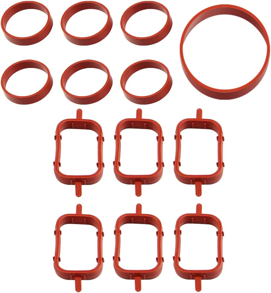 DOCAS 6 x 22 mm Reparaturset Drallklappen Swirl Flaps mit O-Ring Dichtungen der Ansaugbrücke 1161224