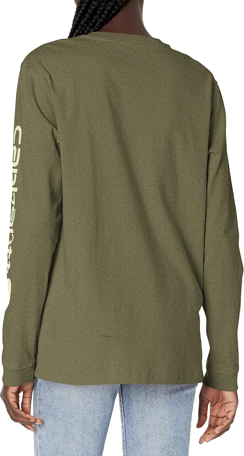 Carhartt Bekleidung Long Sleeve T-Shirt 1X Basilikum Heather, 1X Basilikum Heather