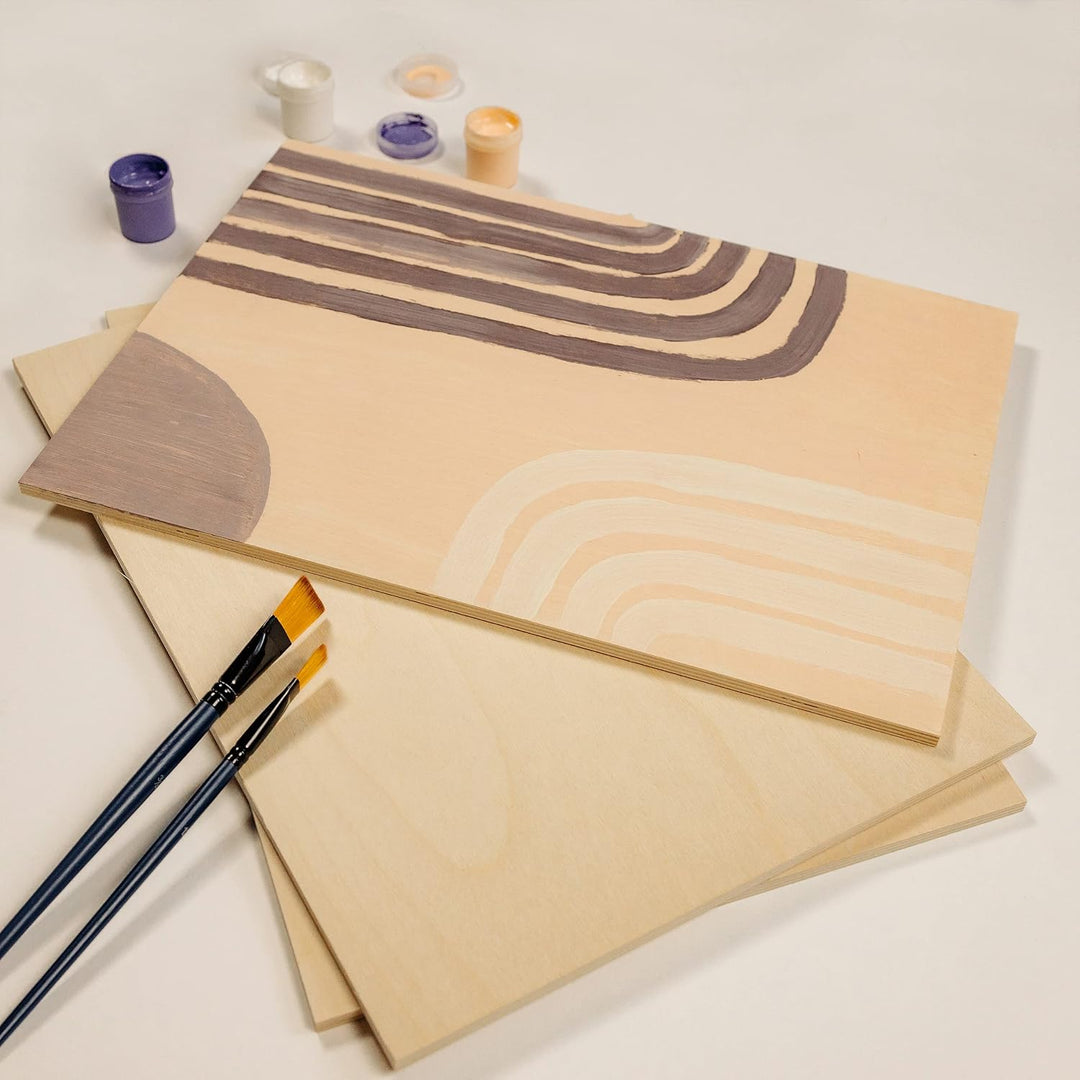 Creative Deco 10 x A4 Sperrholzplatte 8mm Pappelsperrholz | 300 x 210 (+/- 0,5) mm | Dünne Holz-Zusc