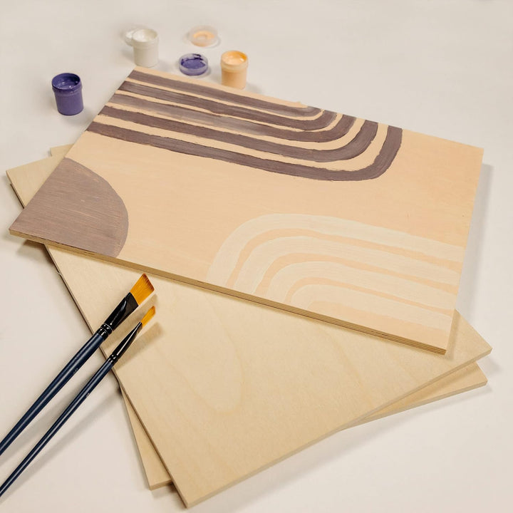 Creative Deco 10 x A4 Sperrholzplatte 8mm Pappelsperrholz | 300 x 210 (+/- 0,5) mm | Dünne Holz-Zusc