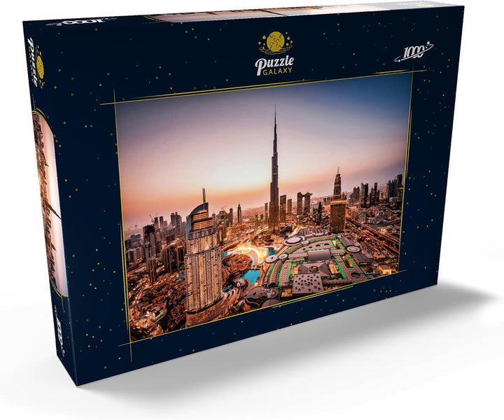 Skyline von Dubai am Morgen - Premium 1000 Teile Puzzle - MyPuzzle Sonderkollektion von Puzzle Galax
