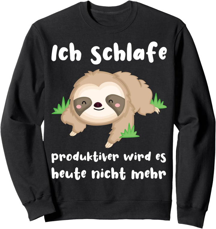 Faultier Nachthemd Schlaf Sweatshirt