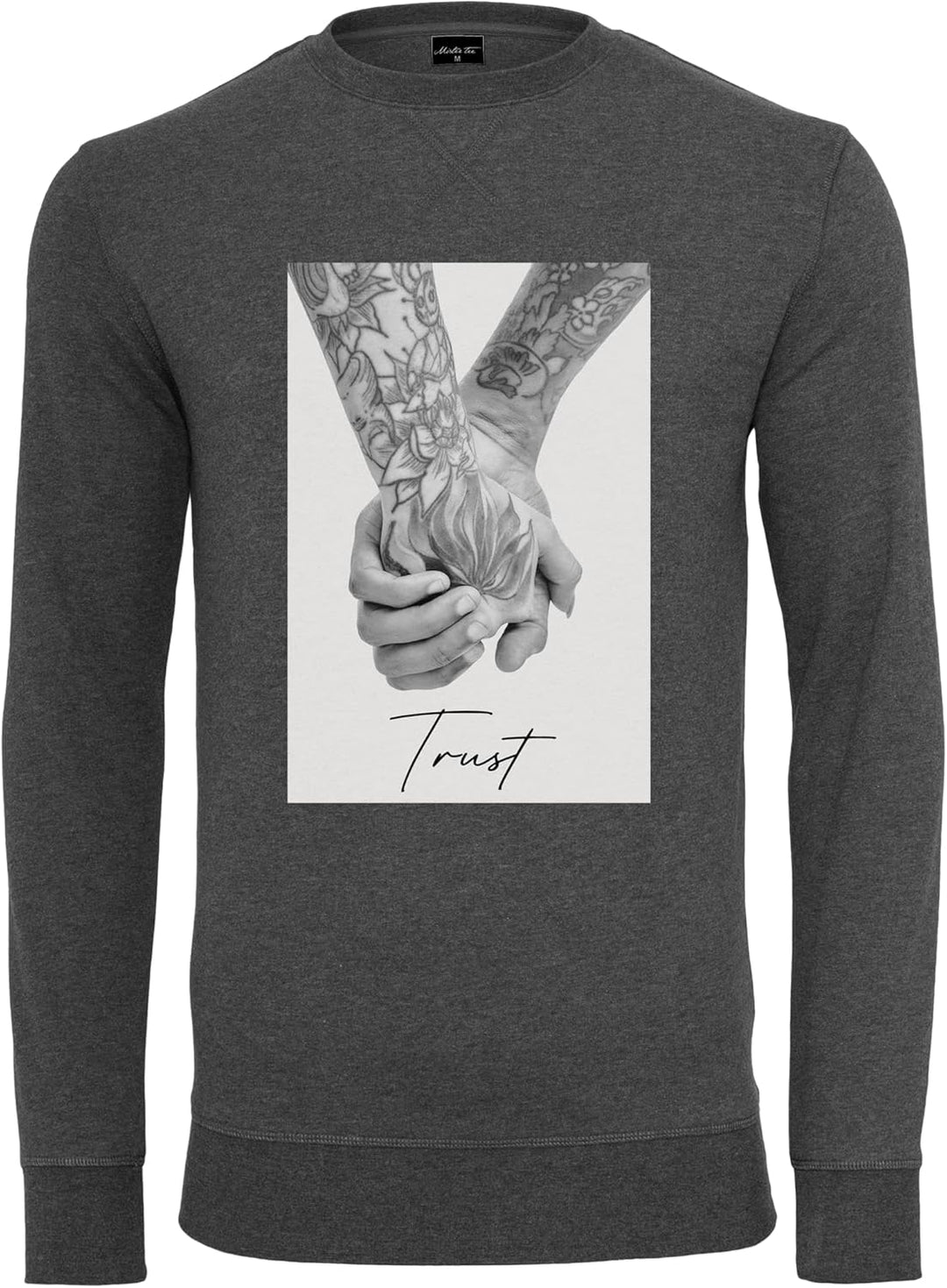 Mister Tee Herren Trust 2.0 Crewneck, Charcoal