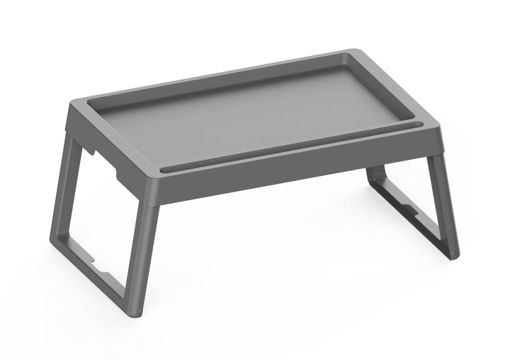Faltbare Betttisch Grau, Serviertablett Schoss Schreibtisch, Laptoptisch, Betttablett mit Tassen Sch