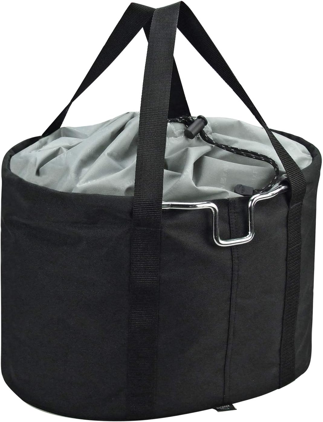 Klickfix Fahrradkorb Shopper Pro, Schwarz, 29 x 38 x 25cm, 0300SP Bundle mit Lenkeradapter, Bundle m