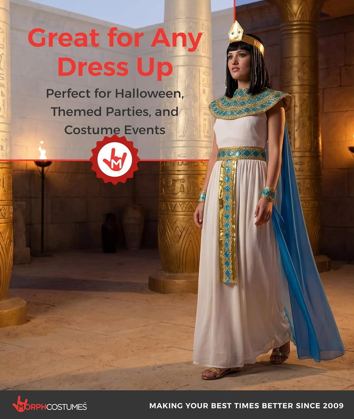 Morph Cleopatra Kostüm für Damen, Ägyptisches Thema, Perfekt für Partys und Events, S, S