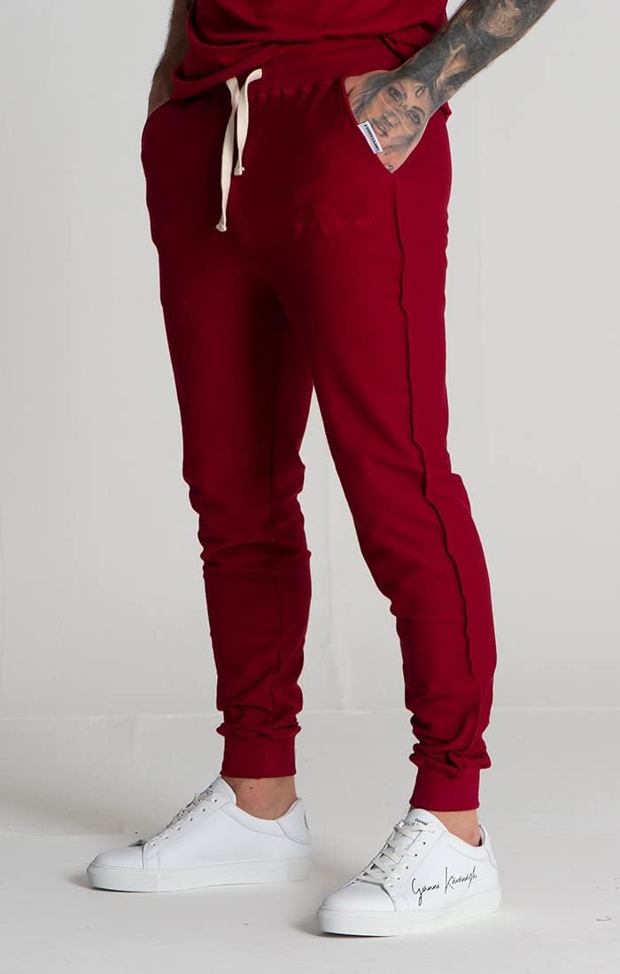 Gianni Kavanagh Herren Burgundy Winner's Planet Joggers Jogger S Rot, S Rot