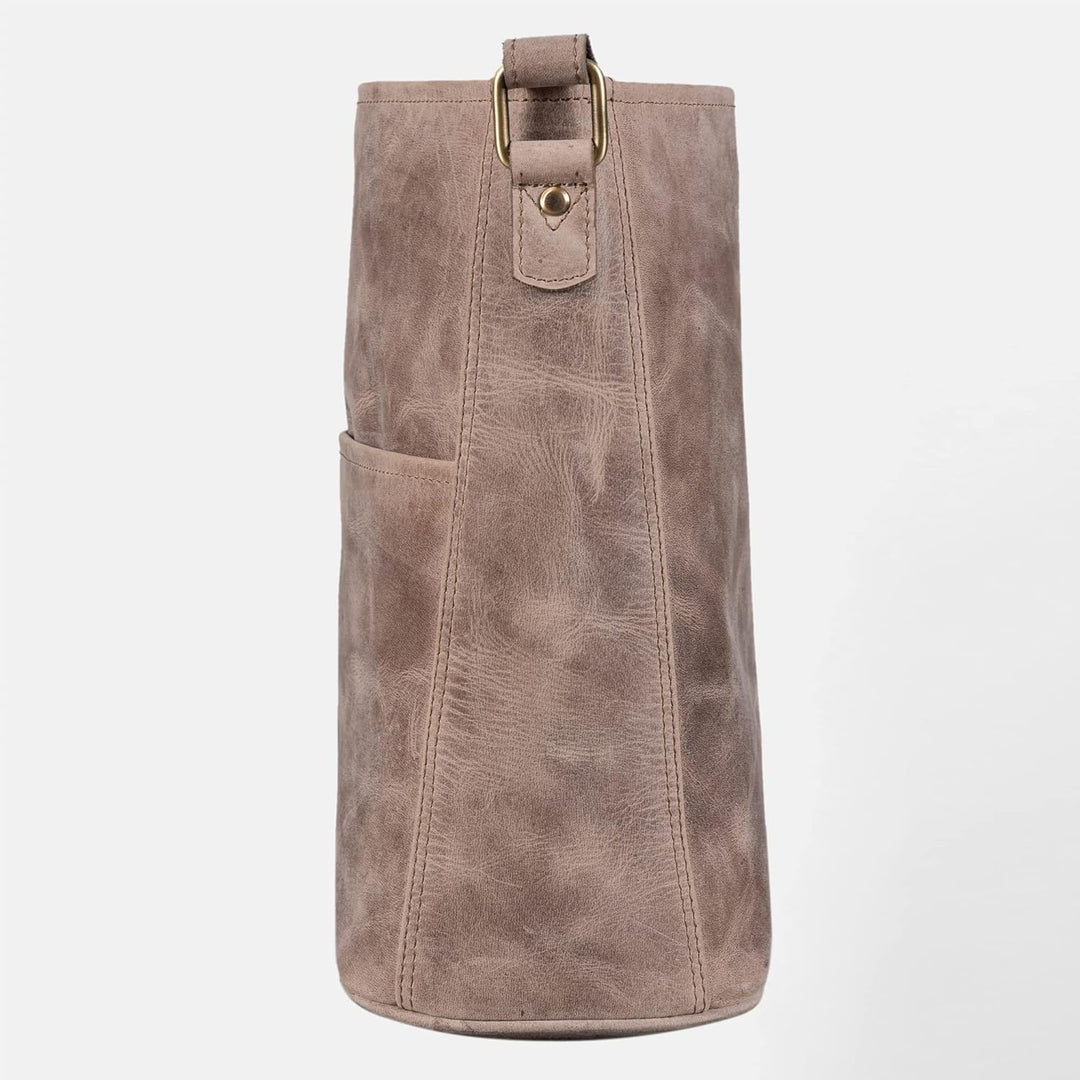 LEABAGS Leder Handtasche Damen I Premium Echtleder Umhängetasche I Schultertasche I Damentasche I Tr