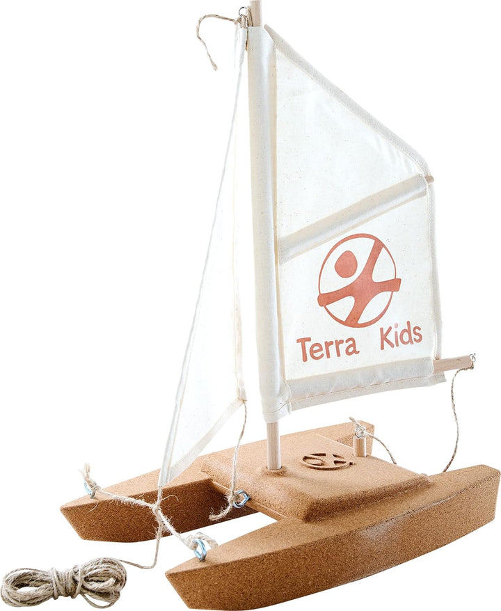 HABA 306315 - Terra Kids Katamaran-Bausatz, Bastel- und Hobbyset